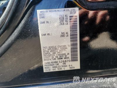 Zdjęcie 12 z 12 samochodu: 2019 NISSAN ALTIMA SL VIN:1N4BL4EV8KC126870 - miniatura