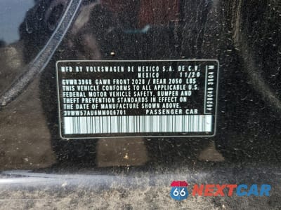 Zdjęcie 14 z 14 samochodu: 2021 VOLKSWAGEN GOLF VIN:3VWW57AU6MM006701 - miniatura