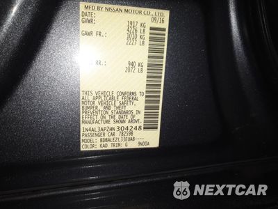Zdjęcie 12 z 12 samochodu: 2017 NISSAN ALTIMA 2.5 VIN:1N4AL3AP2HN304248 - miniatura