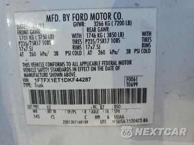 Zdjęcie 12 z 12 samochodu: 2013 FORD F150 SUPER CAB VIN:1FTFX1ET1DKF44287 - miniatura