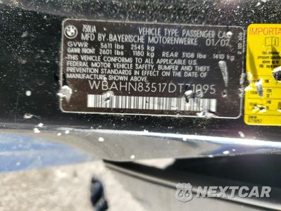 Zdjęcie 13 z 13 samochodu: 2007 BMW 750 VIN:WBAHN83517DT71095 - miniatura
