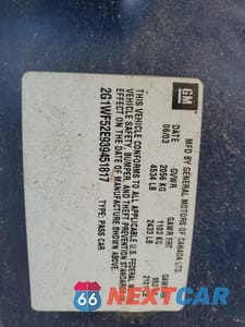 Zdjęcie 12 z 12 samochodu: 2003 CHEVROLET IMPALA VIN:2G1WF52E939451817 - miniatura