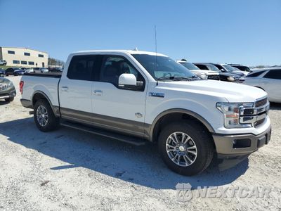 Czwarte zdjęcie samochodu z boku: 2019 FORD F150 SUPERCREW VIN:1FTEW1C5XKFC28704 - miniatura