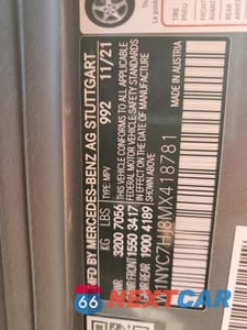 Zdjęcie 14 z 14 samochodu: 2021 MERCEDES-BENZ G 63 AMG VIN:W1NYC7HJ8MX418781 - miniatura