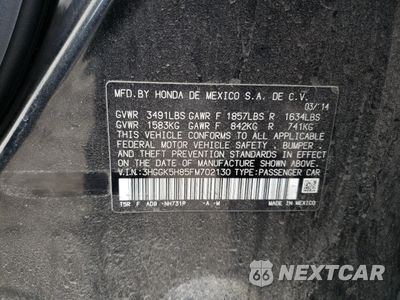 Zdjęcie 12 z 12 samochodu: 2015 HONDA FIT EX VIN:3HGGK5H85FM702130 - miniatura