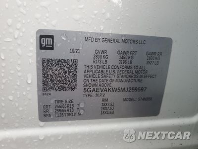 Zdjęcie 15 z 16 samochodu: 2021 BUICK ENCLAVE ESSENCE VIN:5GAEVAKW5MJ259597 - miniatura