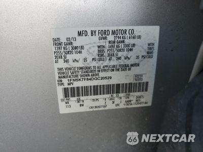 Zdjęcie 14 z 14 samochodu: 2013 FORD EXPLORER LIMITED VIN:1FM5K7F84DGC20529 - miniatura