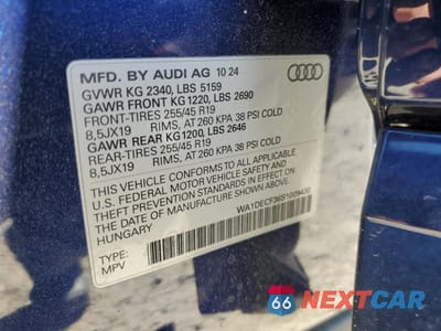 Zdjęcie 15 z 15 samochodu: 2025 AUDI Q3 PREMIUM S LINE 45 VIN:WA1DECF36S1009430 - miniatura