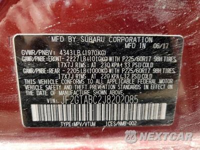 Zdjęcie 25 z 26 samochodu: 2018 SUBA CROSSTREK VIN:JF2GTABC2J8202085 - miniatura