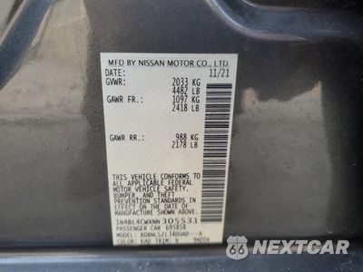 Zdjęcie 15 z 16 samochodu: 2022 NISSAN ALTIMA SR VIN:1N4BL4CWXNN305531 - miniatura