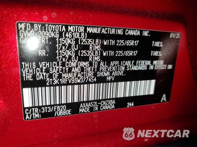 Zdjęcie 13 z 13 samochodu: 2025 TOYOTA RAV4 LE VIN:2T3K1RFV9SW377454 - miniatura