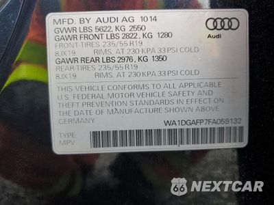 Zdjęcie 12 z 12 samochodu: 2015 AUDI Q5 PREMIUM PLUS VIN:WA1DGAFP7FA059132 - miniatura