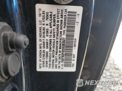 Zdjęcie 12 z 12 samochodu: 2013 HONDA CIVIC LX VIN:19XFB2F52DE083527 - miniatura