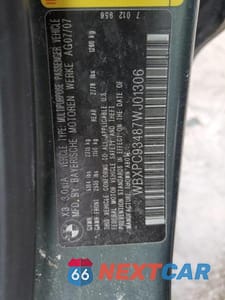 Zdjęcie 13 z 13 samochodu: 2007 BMW X3 3.0SI VIN:WBXPC93487WJ01306 - miniatura