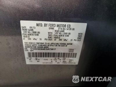 Zdjęcie 15 z 15 samochodu: 2014 FORD EXPLORER XLT VIN:1FM5K8D84EGA73817 - miniatura