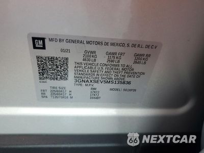 Zdjęcie 15 z 16 samochodu: 2021 CHEVROLET EQUINOX LS VIN:3GNAXSEV5MS135836 - miniatura