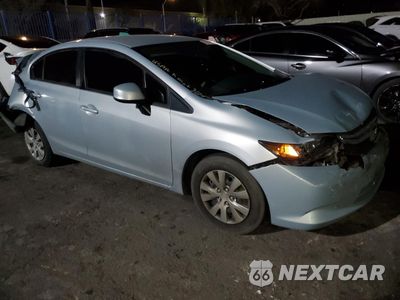 Czwarte zdjęcie samochodu z boku: 2012 HONDA CIVIC LX VIN:2HGFB2F59CH512375 - miniatura