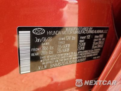 Zdjęcie 13 z 14 samochodu: 2023 HYUNDAI SANTA FE SEL VIN:5NMS2DAJ5PH540889 - miniatura