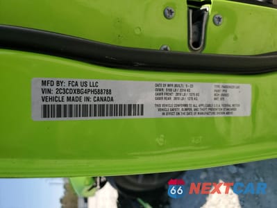 Zdjęcie 14 z 14 samochodu: 2023 DODGE CHARGER SXT VIN:2C3CDXBG4PH588788 - miniatura