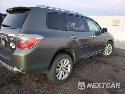 Trzecie zdjęcie samochodu z tyłu: 2010 TOYOTA HIGHLANDER HYBRID VIN:JTEBW3EH8A2045874 - miniatura