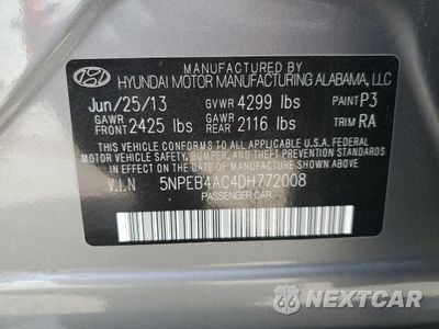 Zdjęcie 12 z 14 samochodu: 2013 HYUNDAI SONATA GLS VIN:5NPEB4AC4DH772008 - miniatura