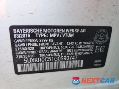 Zdjęcie 13 z 13 samochodu: 2016 BMW X5 XDRIVE35I VIN:5UXKR0C51G0S90747 - miniatura