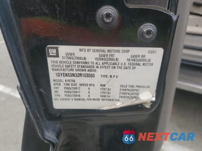 Zdjęcie 13 z 13 samochodu: 2002 CADILLAC ESCALADE LUXURY VIN:1GYEK63N32R103593 - miniatura