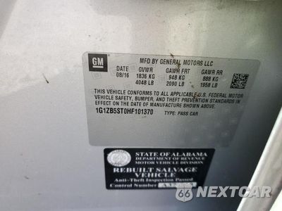 Zdjęcie 12 z 12 samochodu: 2017 CHEVROLET MALIBU LS VIN:1G1ZB5ST0HF101370 - miniatura
