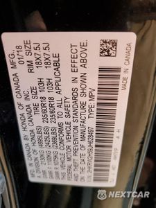 Zdjęcie 12 z 12 samochodu: 2018 HONDA CR-V EX VIN:2HKRW2H59JH628497 - miniatura