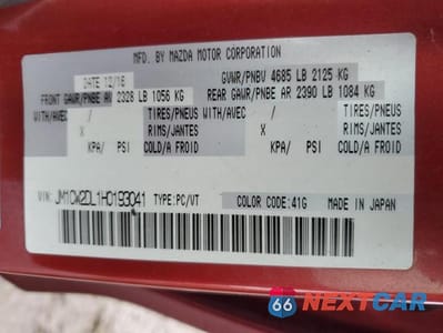 Zdjęcie 14 z 14 samochodu: 2017 MAZDA 5 GRAND TOURING VIN:JM1CW2DL1H0193041 - miniatura