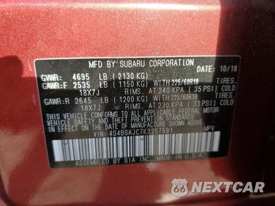 Zdjęcie 13 z 13 samochodu: 2019 SUBARU OUTBACK 2.5I LIMITED VIN:4S4BSAJC7K3257591 - miniatura