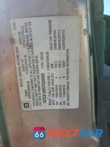 Zdjęcie 13 z 13 samochodu: 2000 GMC SONOMA VIN:1GTCS19W5Y8256989 - miniatura