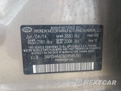 Zdjęcie 14 z 14 samochodu: 2014 HYUNDAI ELANTRA SE VIN:5NPDH4AE6EH546761 - miniatura