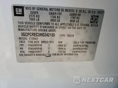 Zdjęcie 14 z 14 samochodu: 2017 CHEVROLET SILVERADO C1500 LT VIN:3GCPCREC3HG342109 - miniatura
