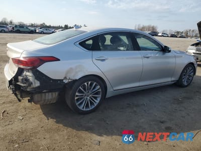Trzecie zdjęcie samochodu z tyłu: 2017 GENESIS G80 BASE VIN:KMHGN4JE6HU201578 - miniatura