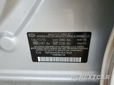 Zdjęcie 12 z 12 samochodu: 2015 HYUNDAI ELANTRA SE VIN:5NPDH4AE8FH647608 - miniatura