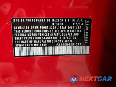 Zdjęcie 12 z 12 samochodu: 2015 VOLKSWAGEN GTI VIN:3VW5T7AU2FM014489 - miniatura