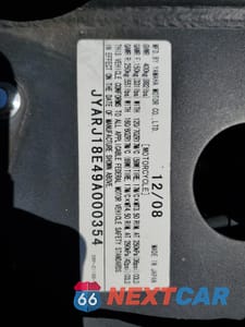 Zdjęcie 8 z 8 samochodu: 2009 YAMAHA FZ6 R VIN:JYARJ18E49A000354 - miniatura