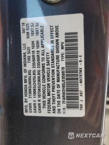 Zdjęcie 15 z 16 samochodu: 2018 HONDA CR-V EXL VIN:7FARW2H85JE050878 - miniatura