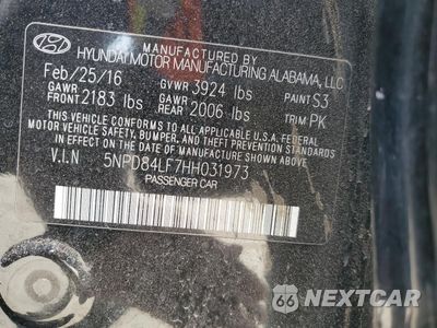 Zdjęcie 12 z 13 samochodu: 2017 HYUNDAI ELANTRA SE VIN:5NPD84LF7HH031973 - miniatura