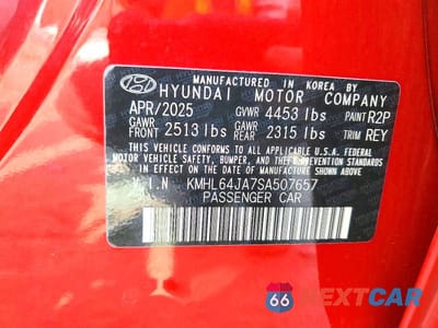 Zdjęcie 12 z 12 samochodu: 2025 HYUNDAI SONATA SEL VIN:KMHL64JA7SA507657 - miniatura