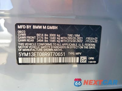 Zdjęcie 13 z 13 samochodu: 2024 BMW X5 M COMPETITION VIN:5YM13ET08R9T70651 - miniatura