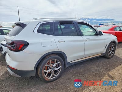 Trzecie zdjęcie samochodu z tyłu: 2024 BMW X3 SDRIVE30I VIN:5UX43DP07R9U23364 - miniatura