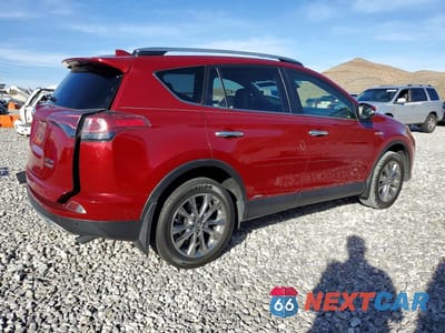 Trzecie zdjęcie samochodu z tyłu: 2018 TOYOTA RAV4 HYBRID LIMITED VIN:JTMDJREV2JD224792 - miniatura