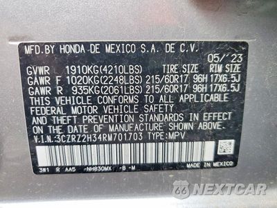 Zdjęcie 12 z 12 samochodu: 2024 HONDA HR-V LX VIN:3CZRZ2H34RM701703 - miniatura