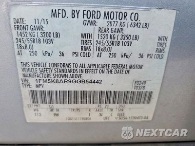 Zdjęcie 13 z 13 samochodu: 2016 FORD EXPLORER POLICE INTERCEPTOR VIN:1FM5K8AR9GGB54442 - miniatura