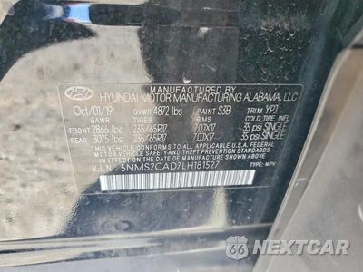 Zdjęcie 13 z 13 samochodu: 2020 HYUNDAI SANTA FE SE VIN:5NMS2CAD7LH181527 - miniatura