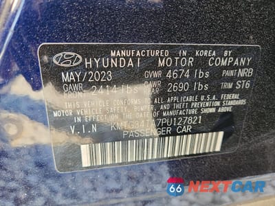 Zdjęcie 12 z 12 samochodu: 2023 GENESIS G70 2.0T VIN:KMTG34TA7PU127821 - miniatura