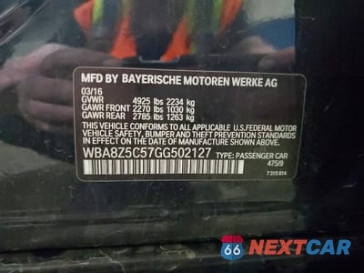 Zdjęcie 12 z 12 samochodu: 2016 BMW 328 XIGT SULEV VIN:WBA8Z5C57GG502127 - miniatura