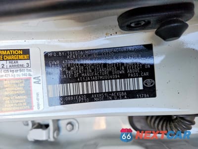 Zdjęcie 13 z 13 samochodu: 2021 TOYOTA AVALON HYBRID XLE VIN:4T1JA1AB7MU004094 - miniatura